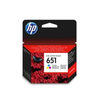 HP 651 C2P11A RENKLİ ORJİNAL KARTUŞ DeskJet 5645 / 5575 - 1